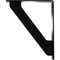 Ekena Millwork Traditional Wrought Iron Bracket, (Triple center brace), Powder Coated Black 2"W x 10"D x 12"H BKTM02X10X12TTR - alternate 7